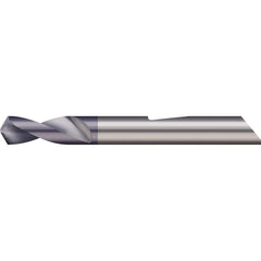 Micro 100 - 0.09" Body Diam, 140°, 1-1/2" OAL, 2-Flute Solid Carbide Spotting Drill - Exact Industrial Supply