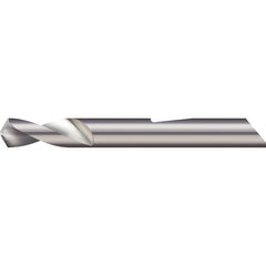 Micro 100 - 0.1181" Body Diam, 90°, 1-1/2" OAL, 2-Flute Solid Carbide Spotting Drill - Exact Industrial Supply