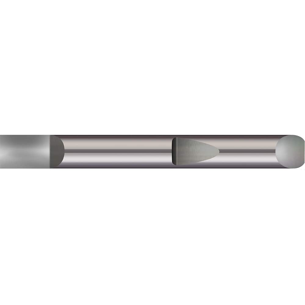 Micro 100 - Tool Bit Blanks; Material: Solid Carbide ; End Shape: Half Round ; Width/Diameter (Inch): 1/4 ; Overall Length (Inch): 2 - Exact Industrial Supply