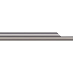 Micro 100 - Tool Bit Blanks; Material: Solid Carbide ; End Shape: Split End ; Width/Diameter (Inch): 3/16 ; Overall Length (Inch): 2 - Exact Industrial Supply