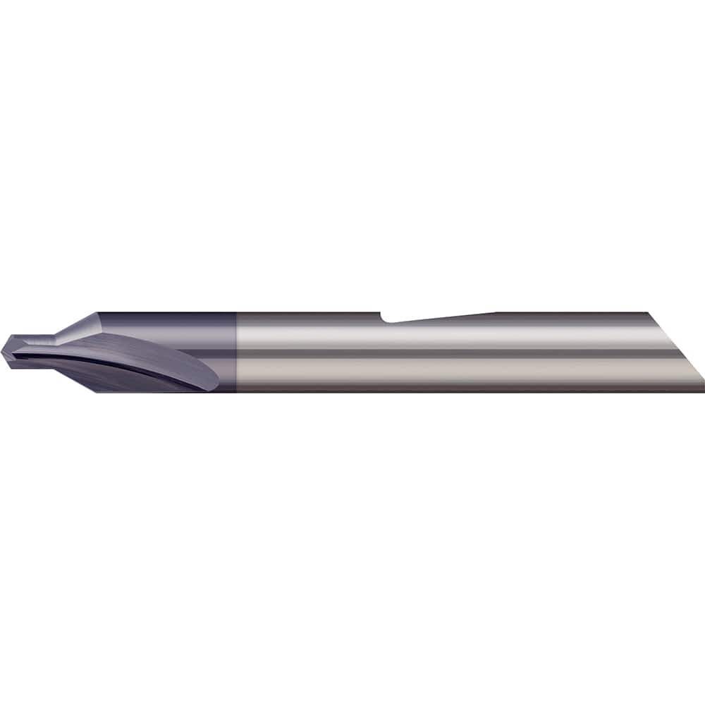 Micro 100 - #5 60° 1/2" Body Diam Solid Carbide Combo Drill & Countersink - Exact Industrial Supply