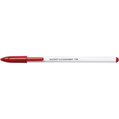 Ability One - Pens & Pencils; Type: Ball Point Pen ; Color: Red ; Tip Type: Fine - Exact Industrial Supply