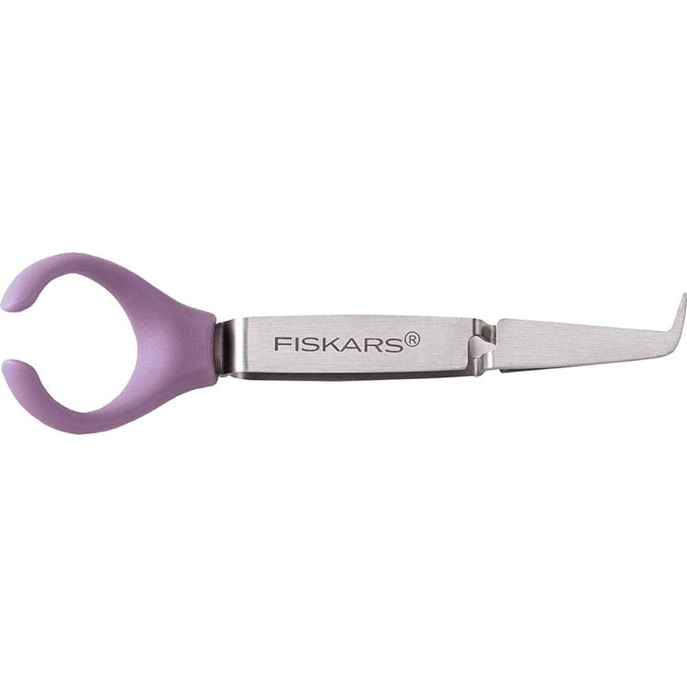 Fiskars - Tweezers; Type: Fingertip Tweezer ; Pattern: Angled ; Overall Length Range: 3" - Exact Industrial Supply