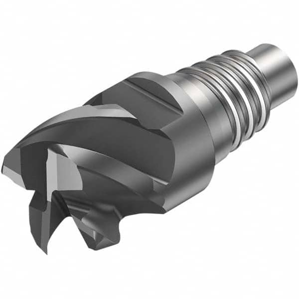 Sandvik Coromant - 3/8" Mill Diam, 0.2087" LOC, 0.2087" OAL, 4 Flute Square End Mill Head - Americas Tooling