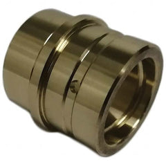 Gibraltar - Die & Mold Straight Bushings; Material: Solid Bronze ; Overall Length (Inch): 1-29/64 ; Overall Length (Decimal Inch): 1-29/64 ; Inside Diameter (Inch): 25/32 ; Body Diameter (Decimal Inch): 1.0236 ; Attachment Method: Press-Fit - Exact Industrial Supply