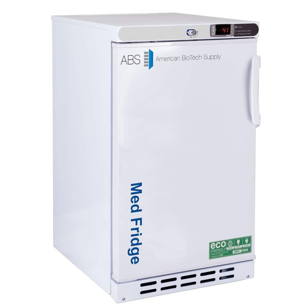 American BioTech Supply - Laboratory Refrigerators and Freezers; Type: Pharmacy/Vaccine Undercounter Built-In Refrigerator ; Volume Capacity: 2.5 Cu. Ft. ; Minimum Temperature (C): 2.00 ; Maximum Temperature (C): 8.00 ; Width (Inch): 17-3/4 ; Depth (Inch - Exact Industrial Supply