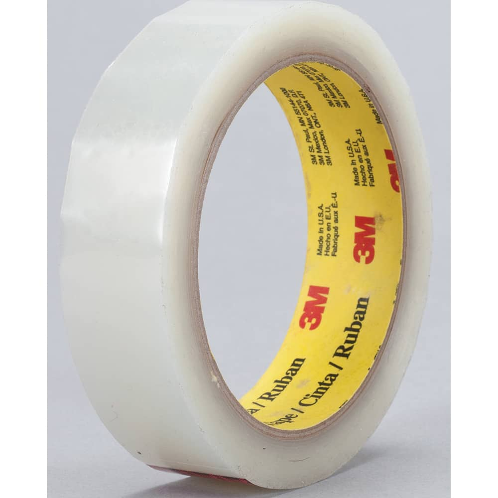 3M - Film Tape; Material Type: Polyester Film ; Thickness (mil): 2.0000 ; Color: Transparent ; Adhesive Material: Acrylic ; Width (Inch): 1 ; Length (Feet): 216.000 - Exact Industrial Supply