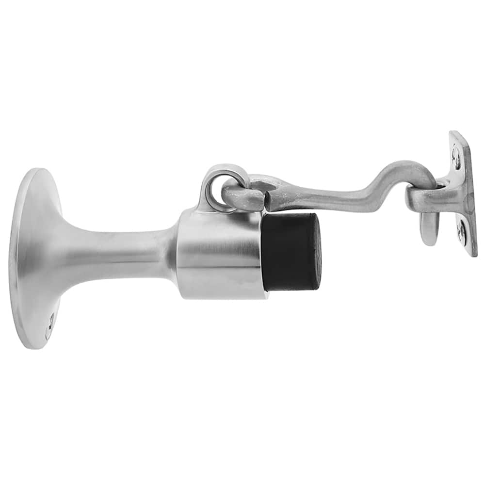 IVES - Stops; Type: Manual Door Holder Wall Stop ; Finish/Coating: Satin Chrome ; Projection: 3-11/16 (Inch); Mount Type: Wall - Exact Industrial Supply