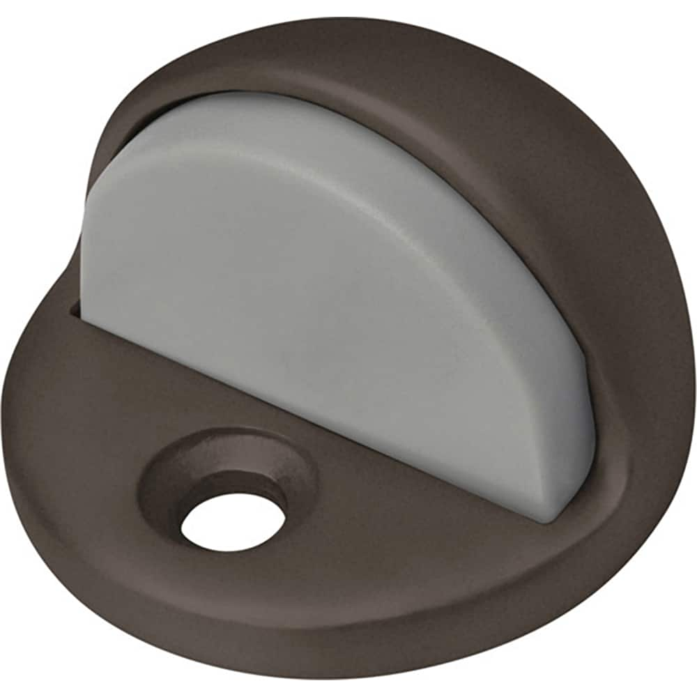 Rockwood - Stops; Type: Floor Stop ; Finish/Coating: Oil Rubbed Bronze ; Projection: 1-1/8 (Inch); Mount Type: Floor - Exact Industrial Supply