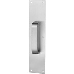 Rockwood - Door Pulls; Overall Length (Inch): 16 ; Finish/Coating: Satin Stainless Steel ; Grip Length: 4 (Inch) - Exact Industrial Supply