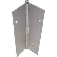 Yale - Continuous Hinges; Overall Length (Inch): 95 ; Thickness (Decimal Inch): 1.0000 ; Pin Diameter: 0.1870 (Decimal Inch); Knuckle: 2 ; Finish/Coating: Satin Stainless Steel - Exact Industrial Supply