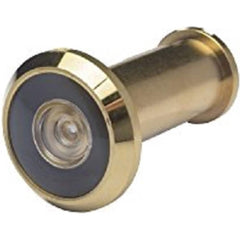 Yale - Viewers/Peepholes; Viewing: 190 deg. Door Viewer ; Style: Door Viewer ; Material: Brass ; Finish/Coating: Brass ; UL Rated: Yes - Exact Industrial Supply