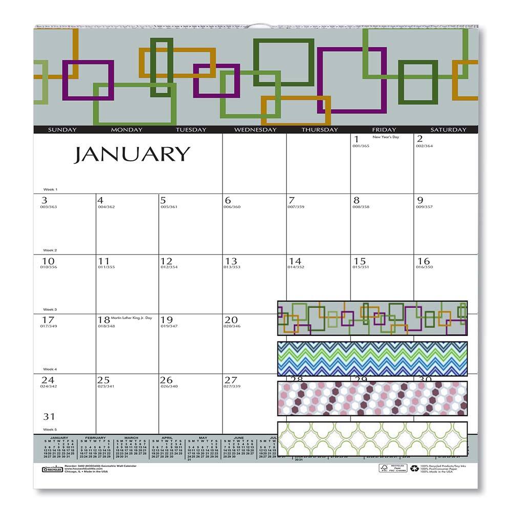 House of Doolittle - Note Pads, Writing Pads & Notebooks Writing Pads & Notebook Type: Wall Calendar Size: 12 x 12 - Americas Tooling