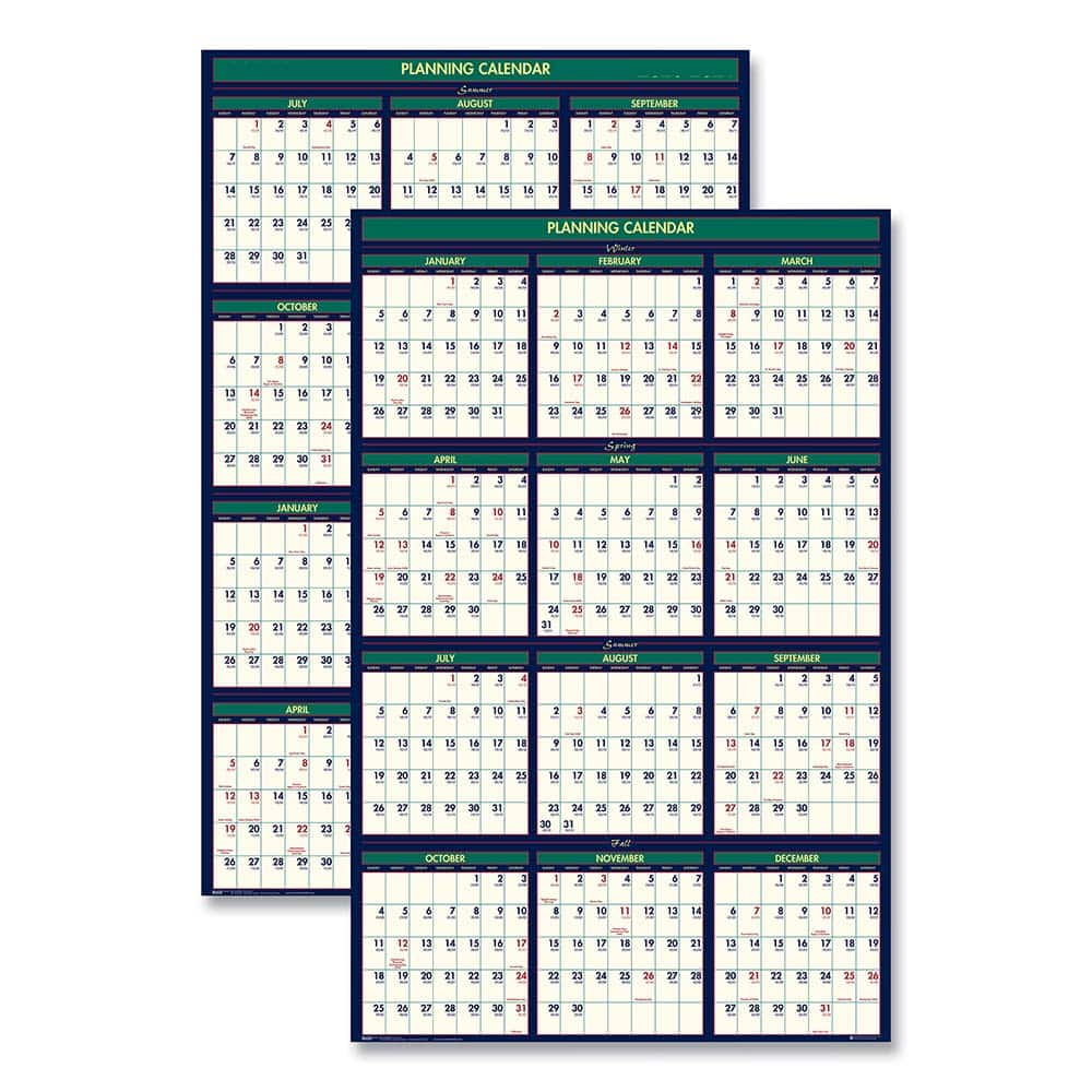 House of Doolittle - Note Pads, Writing Pads & Notebooks Writing Pads & Notebook Type: Wall Calendar Size: 24 x 37 - Americas Tooling