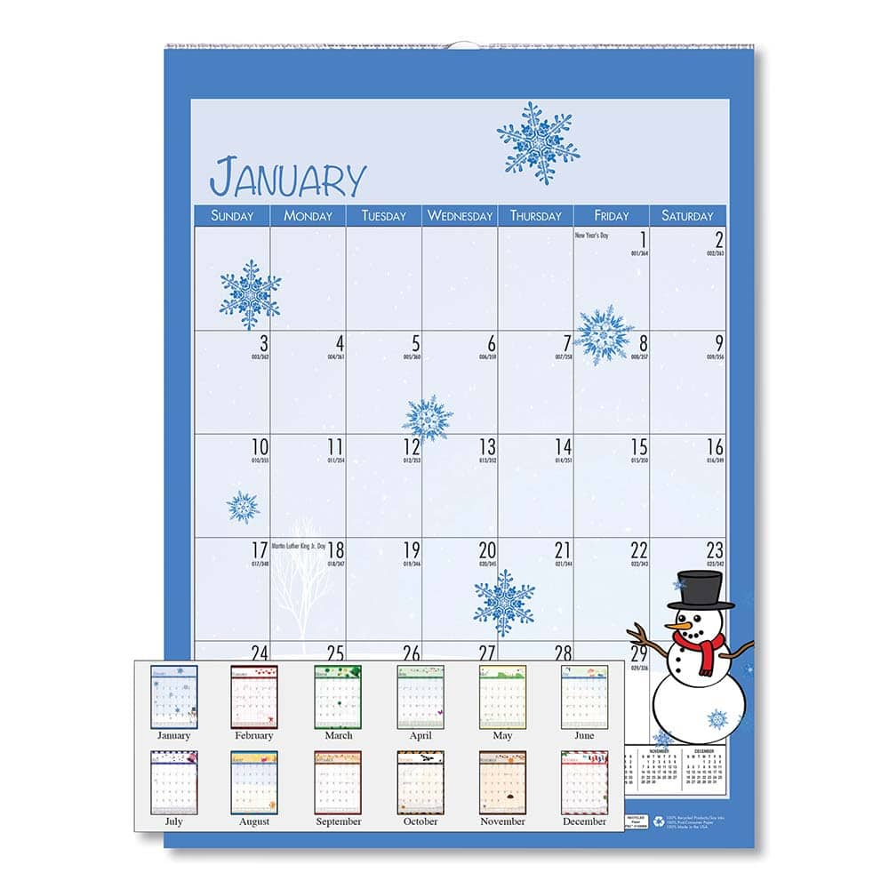 House of Doolittle - Note Pads, Writing Pads & Notebooks Writing Pads & Notebook Type: Wall Calendar Size: 12 x 16-1/2 - Americas Tooling