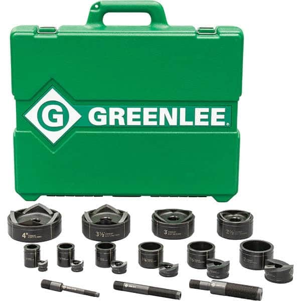 Greenlee - Punch & Driver Kits Tool Type: Knockout Set Punch Shape: Round - Americas Tooling