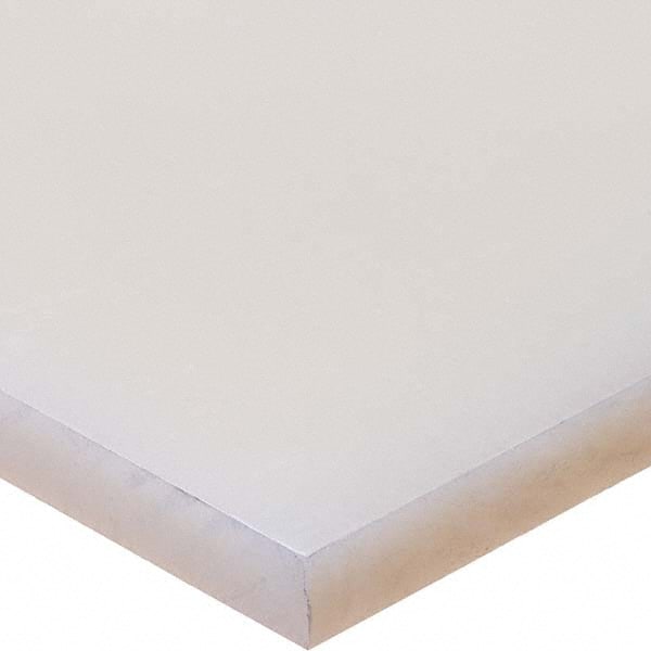 USA Sealing - 1' x 4" x 1/4" Semi-Clear White Polypropylene Rectangular Bar - Americas Tooling