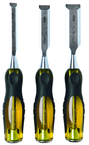 STANLEY® FATMAX® 3 Piece Short Blade Wood Chisel Set - Americas Tooling