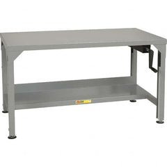 Little Giant - Stationary Work Benches, Tables Type: Work Bench Top Material: 12 Gauge Steel - Americas Tooling