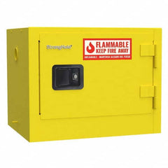 Strong Hold - Safety Cabinets Hazardous Chemical Type: Flammable and Combustible Liquids Color: Yellow - Americas Tooling