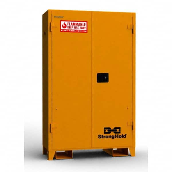 Strong Hold - Safety Cabinets Hazardous Chemical Type: Flammable and Combustible Liquids Color: Yellow - Americas Tooling