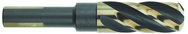 11/16" Dia. - 1-7/8 Flute Length - 4-5/16" OAL - 1/2 3-Flat Shank-HSS-118° Point Angle-Black & Gold-Series 1458 - Reduced Shank Core Drill; - Americas Tooling