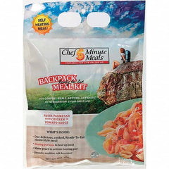 Chef Minute Meals - Emergency Preparedness Supplies Type: Ready-to-Eat Chicken Parm Meal Contents/Features: Heater Pad & Activator Solution; Cutlery Kit w/Utensils, Salt & Pepper Packets; 9-oz Entr e - Americas Tooling