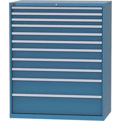 LISTA - 11 Drawer, 216 Compartment Bright Blue Steel Modular Storage Cabinet - Americas Tooling