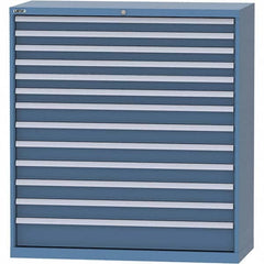 LISTA - 13 Drawer, 99 Compartment Bright Blue Steel Modular Storage Cabinet - Americas Tooling