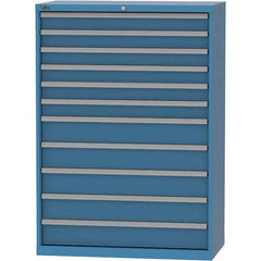 LISTA - 11 Drawer, 84 Compartment Bright Blue Steel Modular Storage Cabinet - Americas Tooling