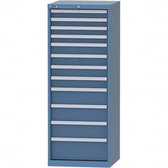 LISTA - 12 Drawer, 84 Compartment Bright Blue Steel Modular Storage Cabinet - Americas Tooling