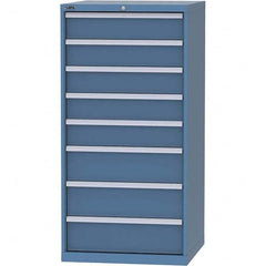 LISTA - 8 Drawer, 45 Compartment Bright Blue Steel Modular Storage Cabinet - Americas Tooling