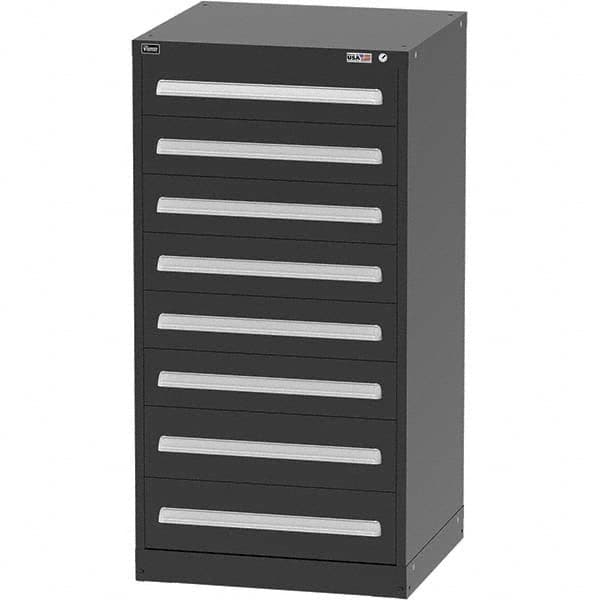 Vidmar - 8 Drawer Black Steel Modular Storage Cabinet - Americas Tooling