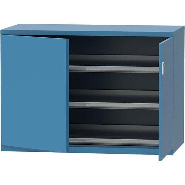 LISTA - 84 Compartment Bright Blue Steel Modular Storage Cabinet - Americas Tooling