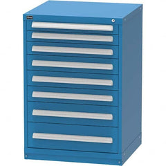 Vidmar - 8 Drawer Bright Blue Steel Modular Storage Cabinet - Americas Tooling