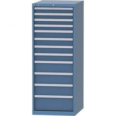 LISTA - 12 Drawer, 99 Compartment Bright Blue Steel Modular Storage Cabinet - Americas Tooling