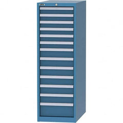 LISTA - 13 Drawer, 45 Compartment Bright Blue Steel Modular Storage Cabinet - Americas Tooling