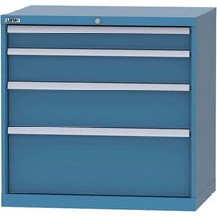 LISTA - 4 Drawer, 84 Compartment Bright Blue Steel Modular Storage Cabinet - Americas Tooling