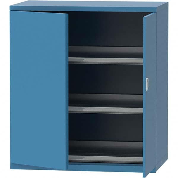 LISTA - 99 Compartment Bright Blue Steel Modular Storage Cabinet - Americas Tooling