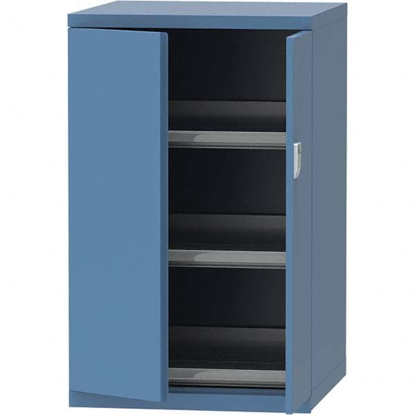 LISTA - 45 Compartment Bright Blue Steel Modular Storage Cabinet - Americas Tooling