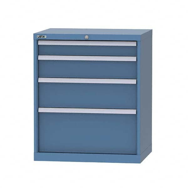 LISTA - 124 Compartment Bright Blue Steel Modular Storage Cabinet - Americas Tooling