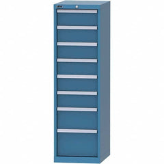 LISTA - 8 Drawer, 216 Compartment Bright Blue Steel Modular Storage Cabinet - Americas Tooling