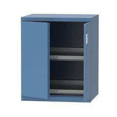 LISTA - 7 Drawer, 124 Compartment Bright Blue Steel Modular Storage Cabinet - Americas Tooling