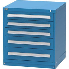 Vidmar - 5 Drawer, 344 Compartment Bright Blue Steel Modular Storage Cabinet - Americas Tooling