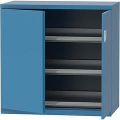 LISTA - 84 Compartment Bright Blue Steel Modular Storage Cabinet - Americas Tooling