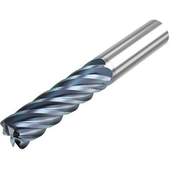 Niagara Cutter - 1" Diam 6 Flute Solid Carbide 0.06" Corner Radius End Mill - Americas Tooling