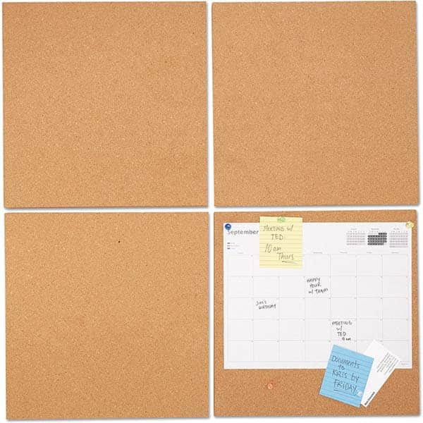 UNIVERSAL - Cork Bulletin Boards Style: Bulletin Color: Brown - Americas Tooling