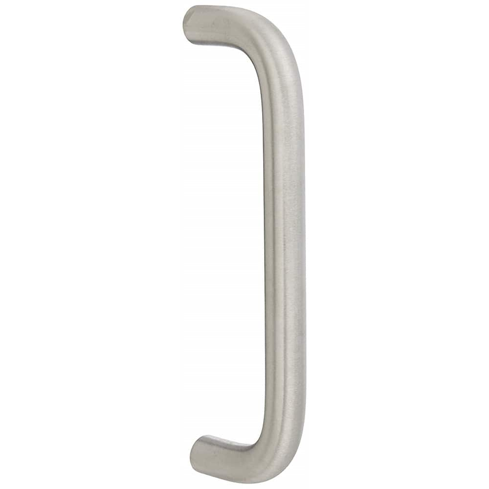 Rockwood - Door Pulls; Overall Length (Inch): 8-3/4 ; Finish/Coating: Satin Stainless Steel ; Grip Length: 4 (Inch); Projection: 2-5/8 (Inch) - Exact Industrial Supply