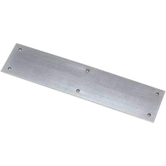 Rockwood - Push Plates; Type: Push Plate ; Overall Length (Inch): 16 ; Finish/Coating: Clear Anodized Aluminum - Exact Industrial Supply