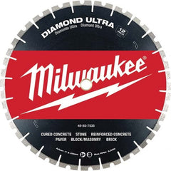 Milwaukee Tool - Wet & Dry-Cut Saw Blades Blade Diameter (Inch): 12 Blade Material: Diamond-Tipped - Americas Tooling